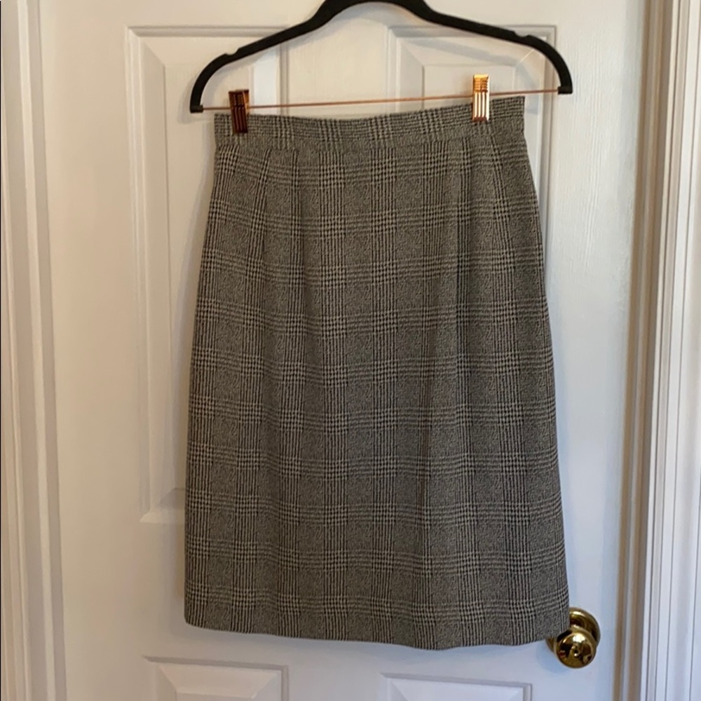 Black and White Talbots Skirt